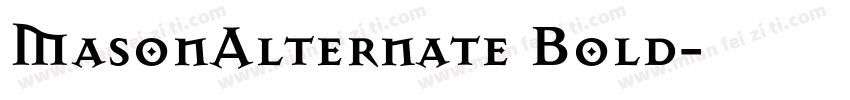 MasonAlternate Bold字体转换